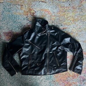 Black Leather Women's Jacket